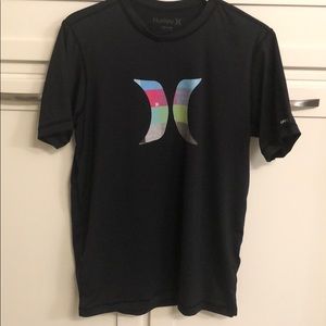 Men's Hurley microfiber black T-shirt sz lg